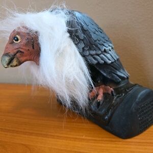 1997 Illusive Concepts VULTURE PVC 7” Tall Vintage Halloween Decor